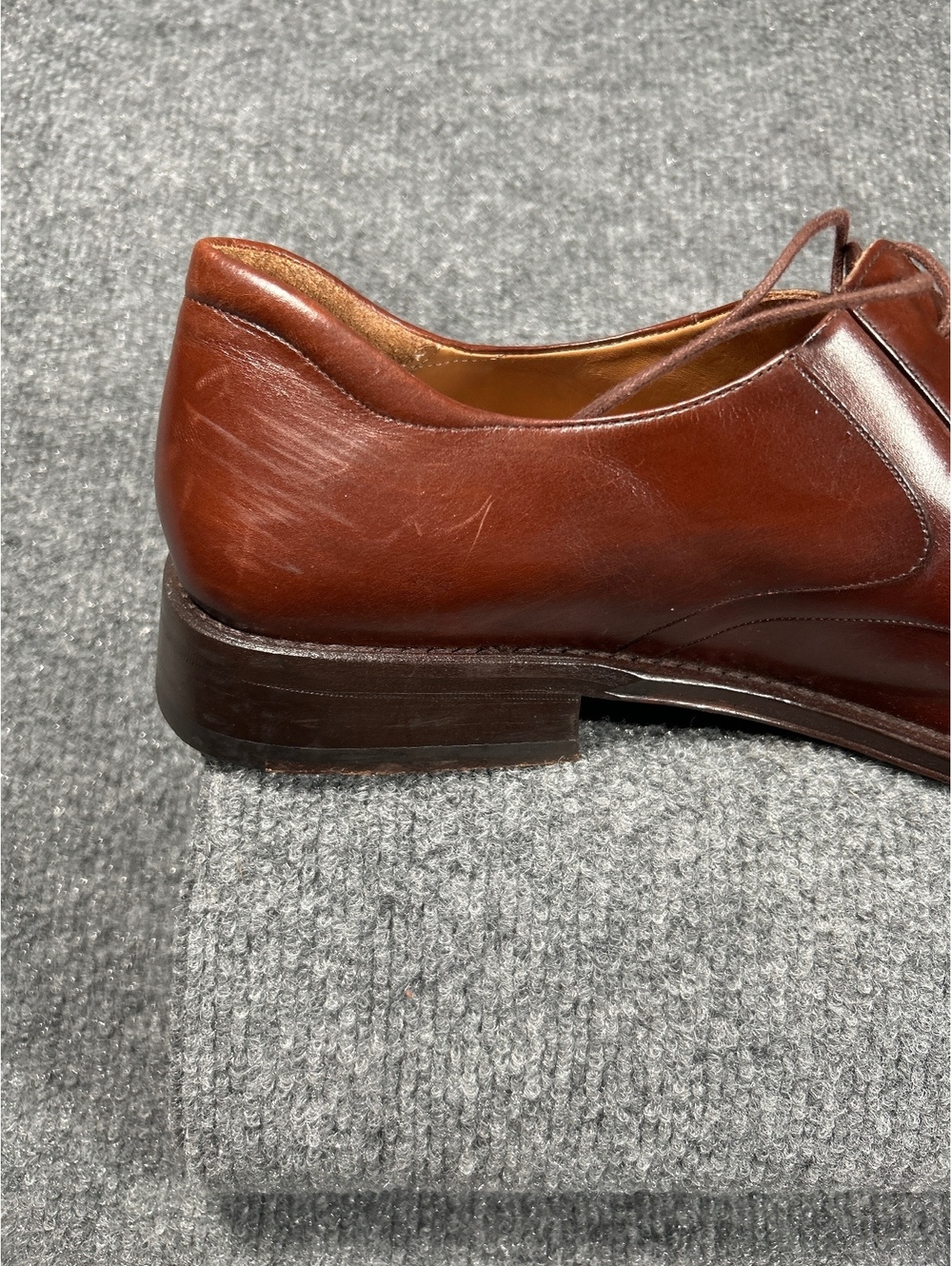 Mezlan Brown Leather Dress Shoes Size 13 Made in Spain - Picture 6 of 8